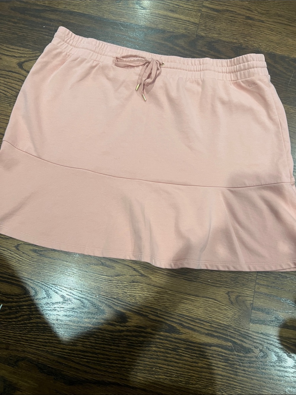Ralph Lauren Blush Pink Drawstring Mini Skirt